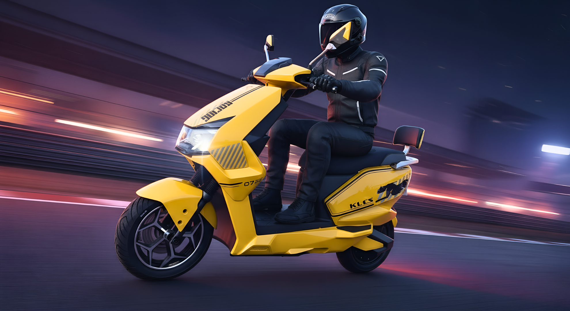 KLCS Tiger Electric Scooter Side View